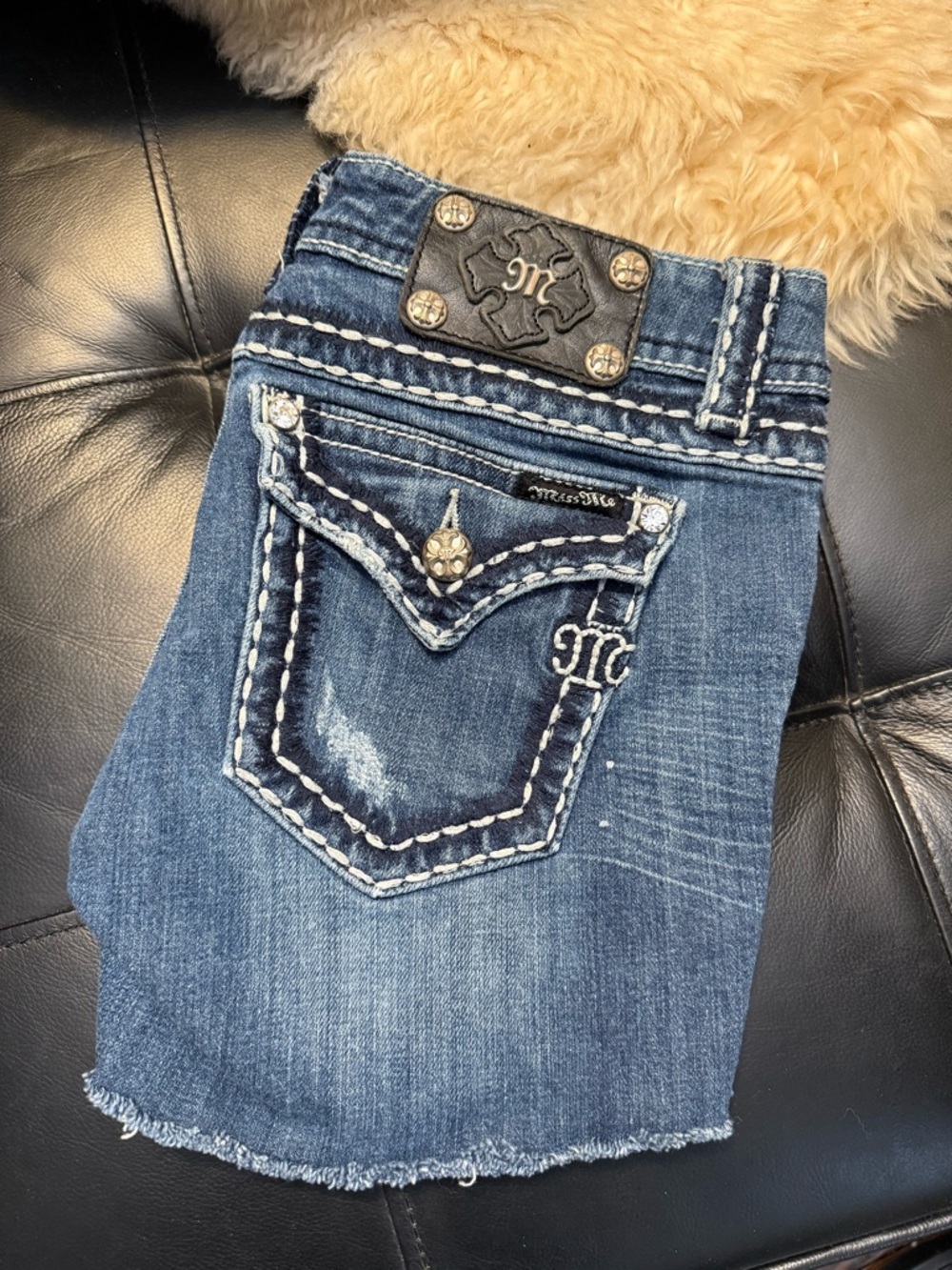 Miss Me Women's Cut off Denim Shorts 27/4